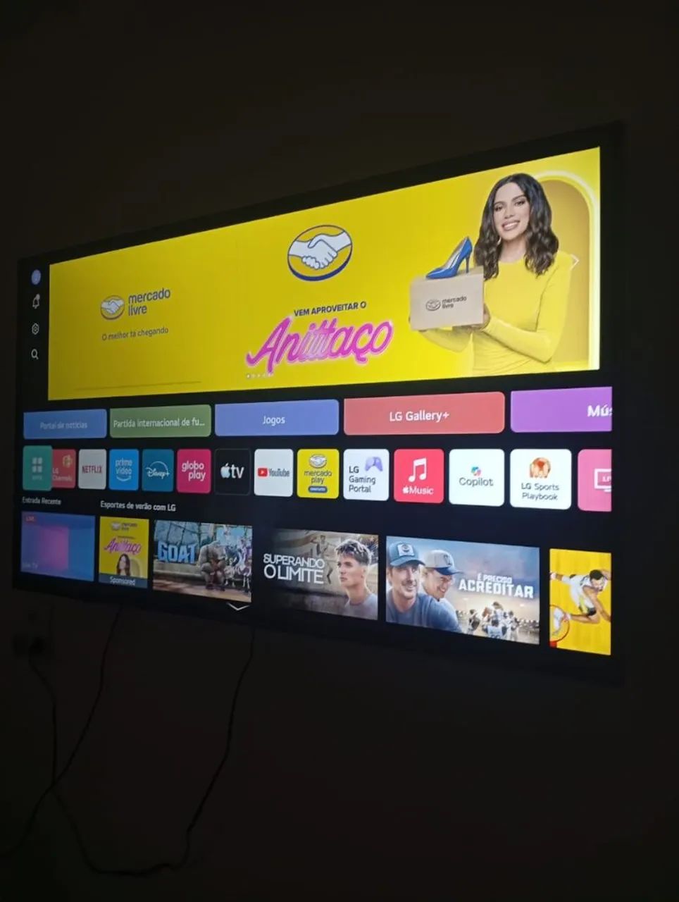 TV 4k 50" polegadas ultra slin - Foto 2