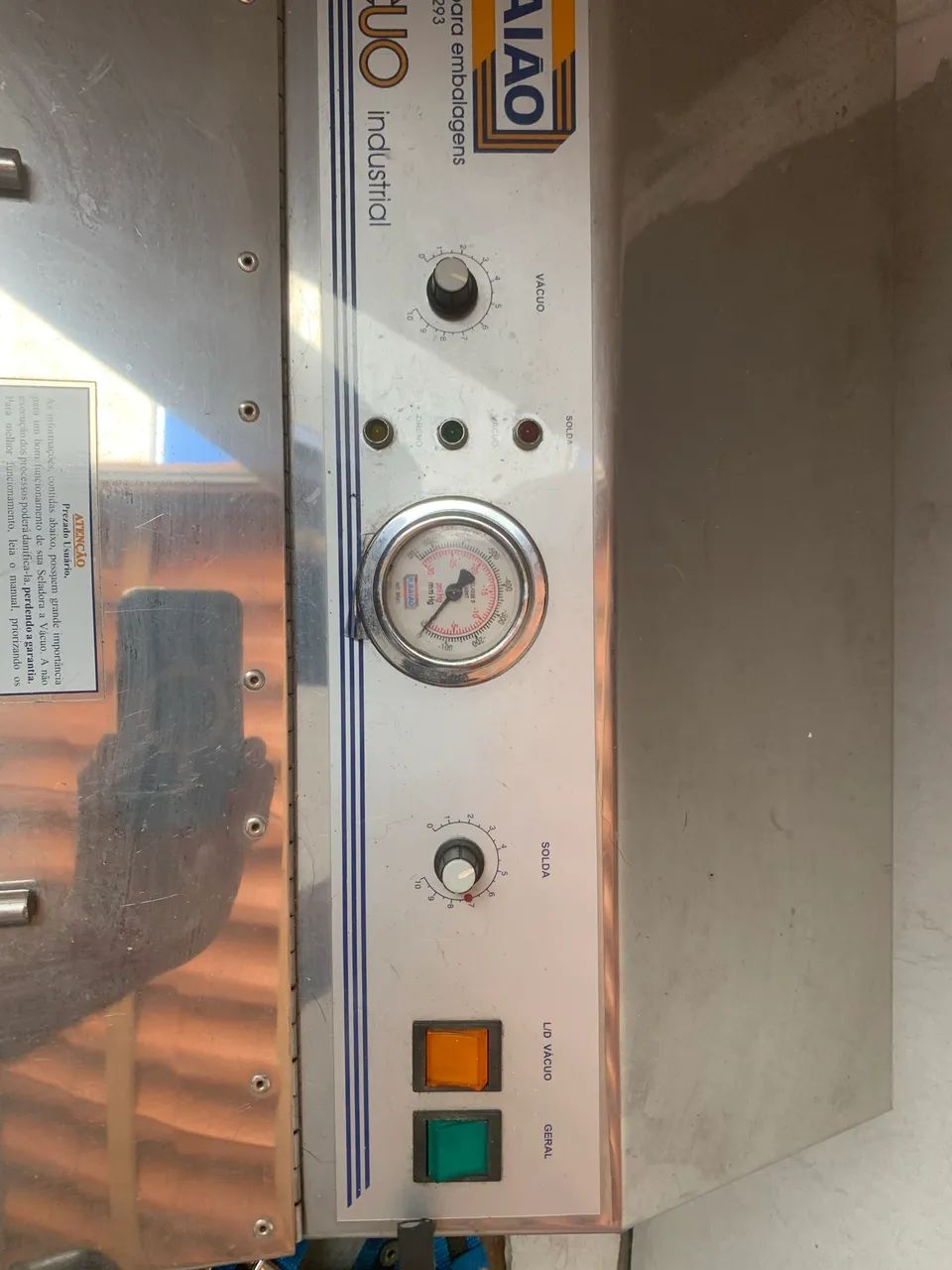 Seladora A Vácuo De Bico De Sucção Industrial B410 R. Baião - Foto 5