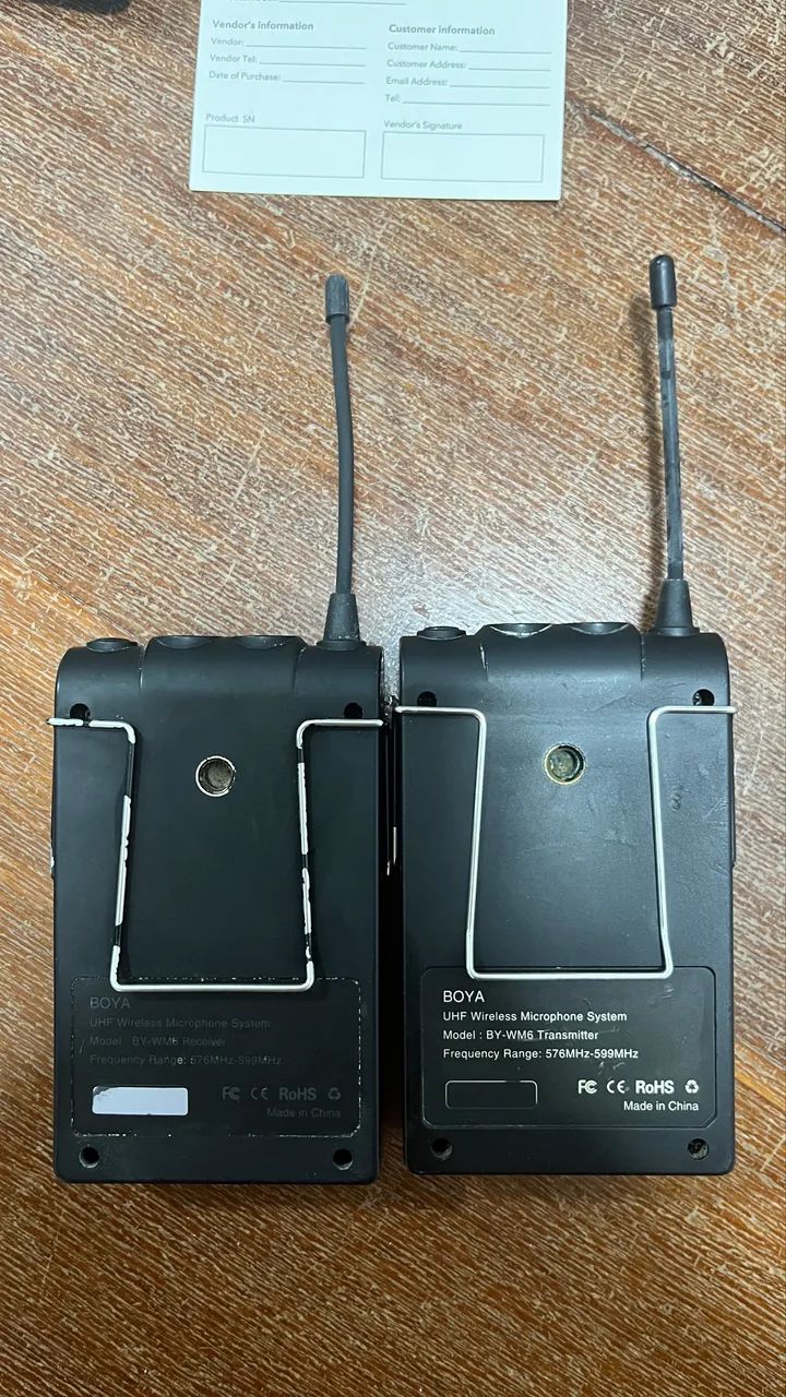 Microfone Boya BY WM6 usado - Foto 4