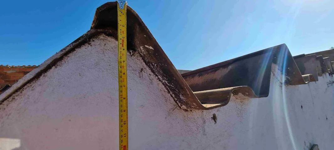 calhetão canaletão kalhetão 90 usado R$ 7,00/m2 - Foto 3