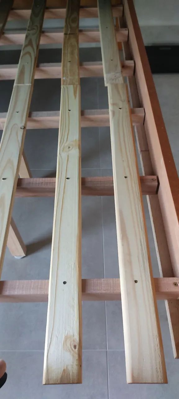 Cama madeira maciça e Colchão D33 Probel solteiro  - Foto 4