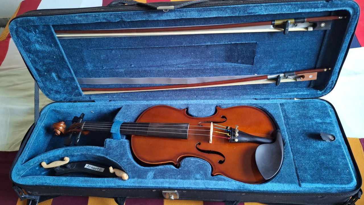 Violino Eagle VE 144 completo com 2 arcos.