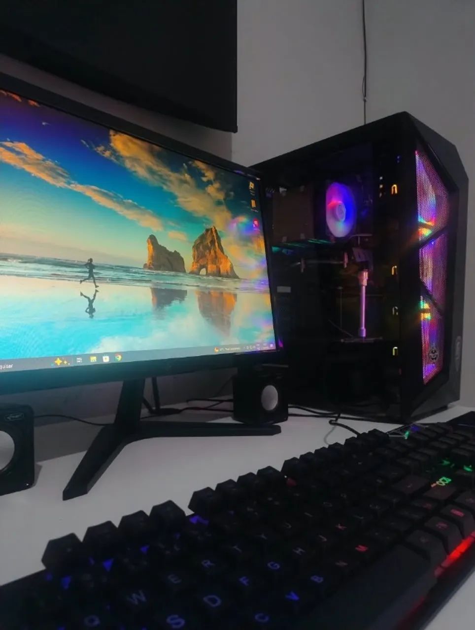 PC GAMER RX550 4GB + 16GB RAM + SSD - COMPLETO