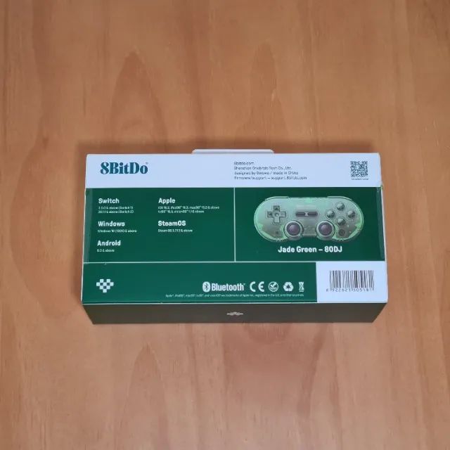 Controle 8BitDo SN30 Pro Verde Bluetooth compatível com Switch, Windows, Android, SteamOS - Foto 4