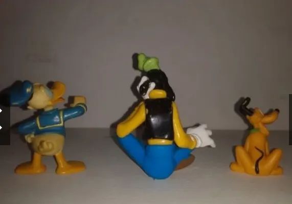 Pato Donald Pateta e Pluto Disney bonecos originais raros Ler Descrição     - Foto 3