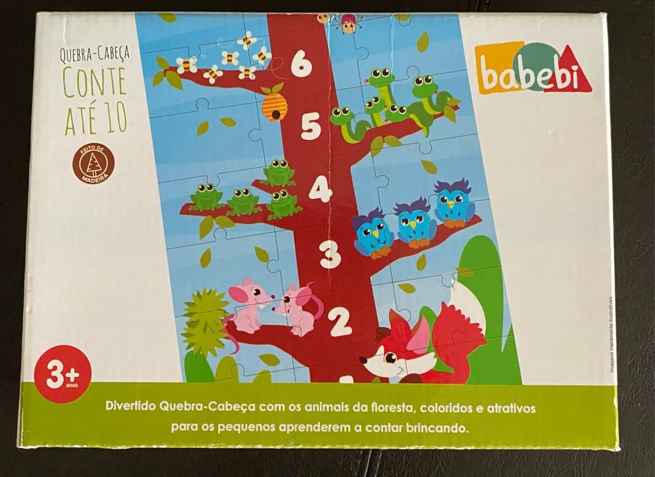Divertido Quebra-Cabeça com os animais da floresta - Babebi - Foto 4