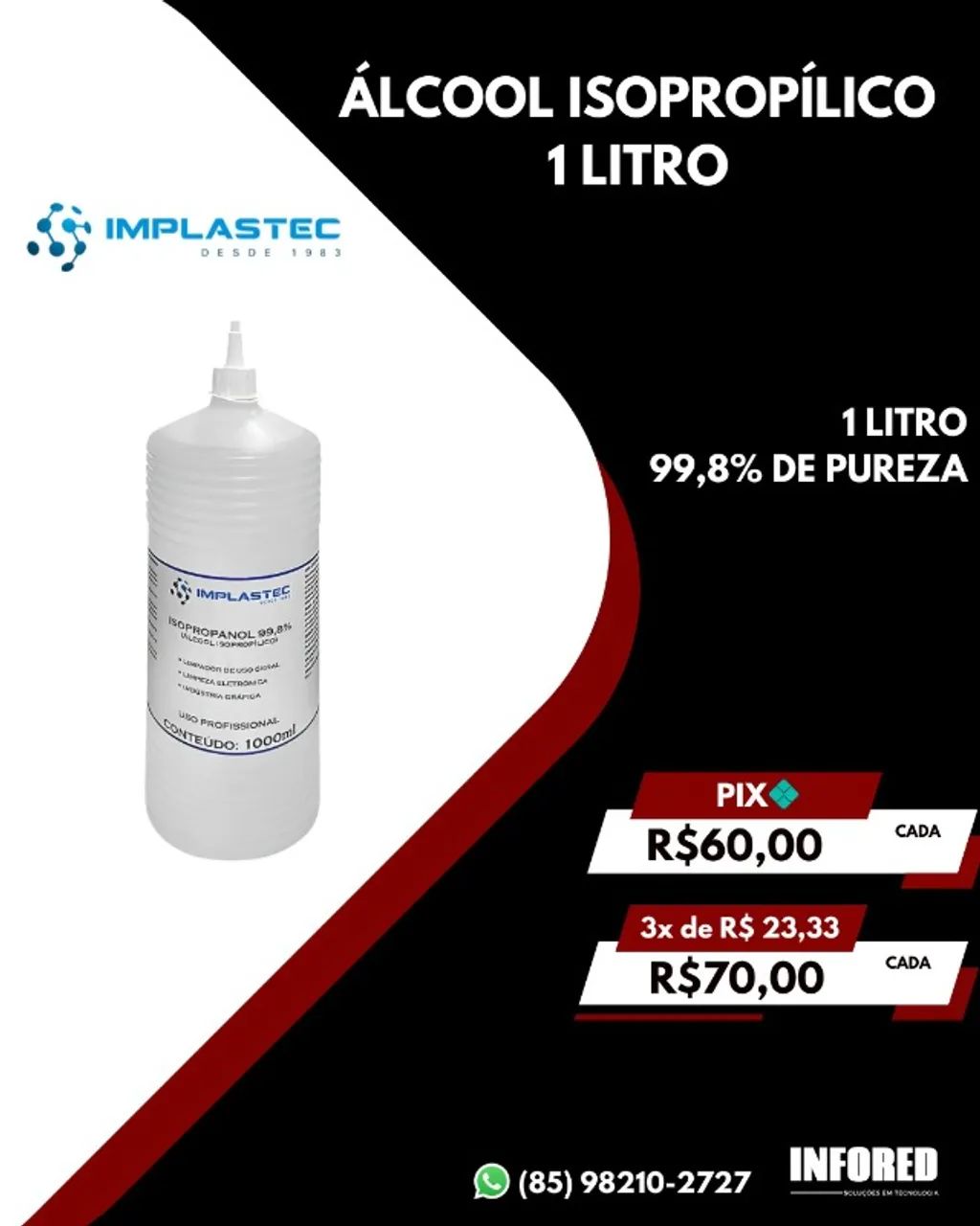 Álcool Isopropílico 99,8% - Foto 4