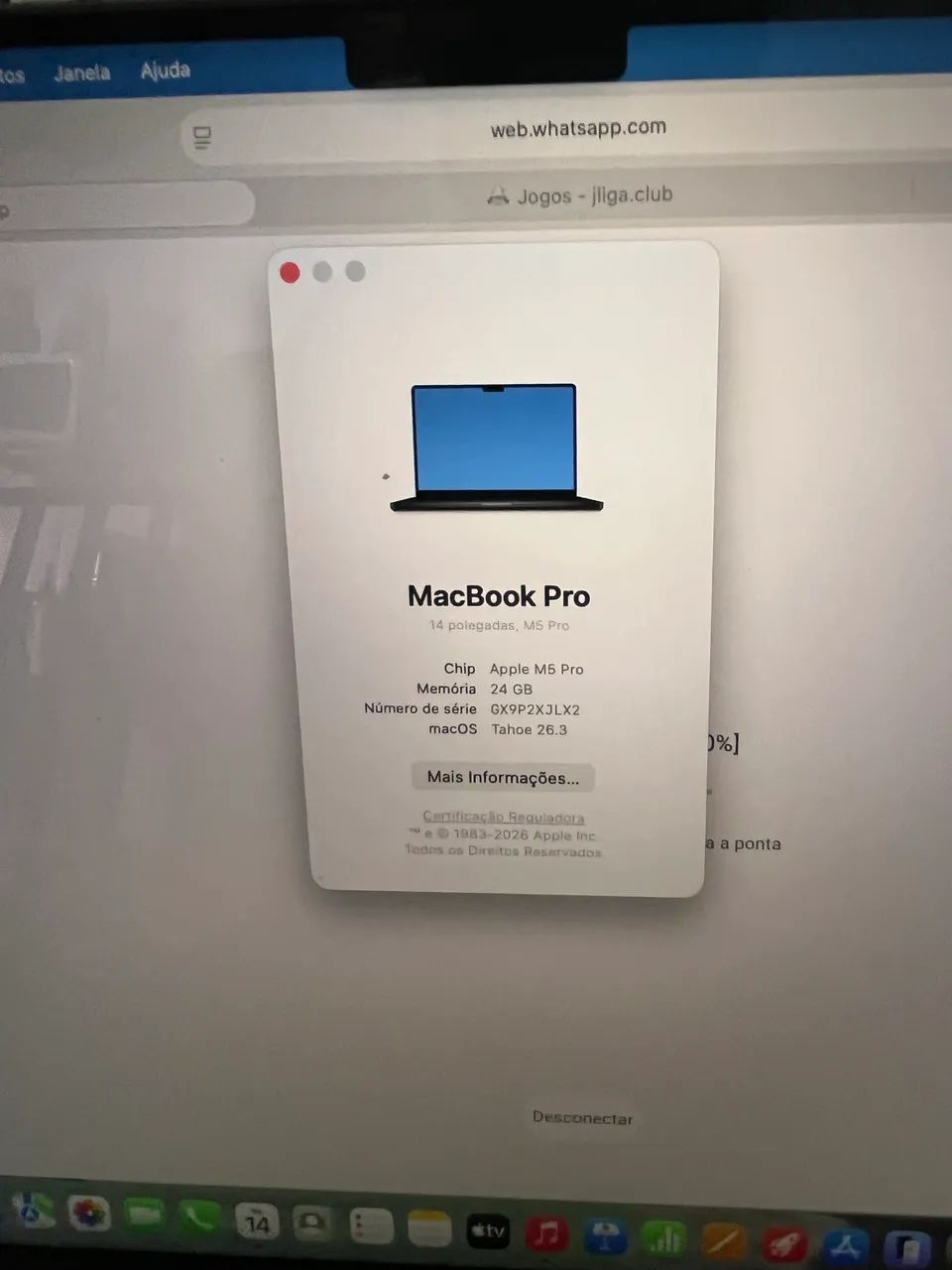 MacBook Pro 14" (Chip M5 Pro / 24GB RAM) - 100% Original e Zerado - Foto 3