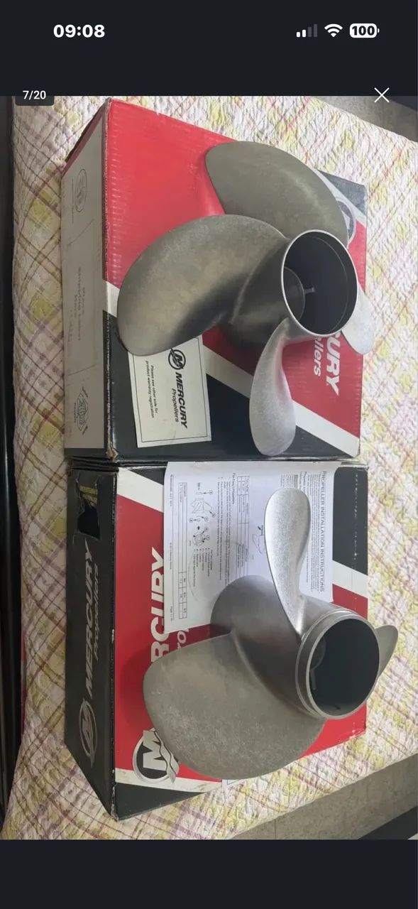 Conjunto de hélices mercruiser original 