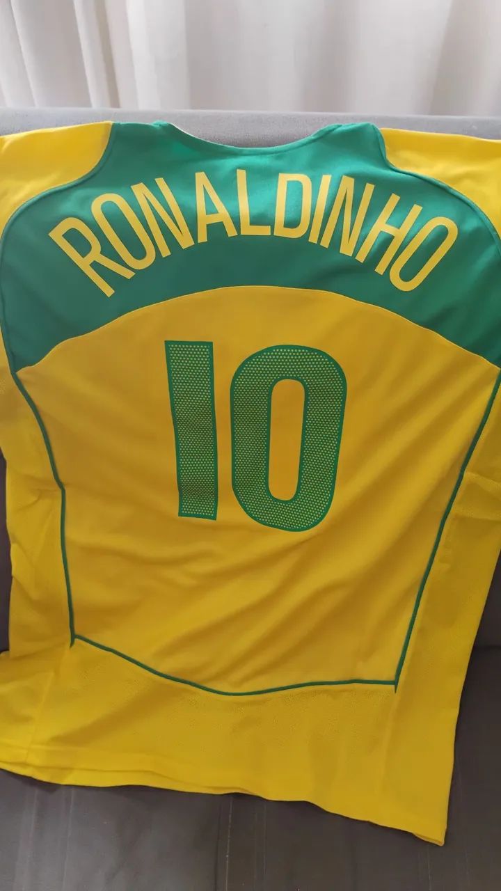 Camisa do Brasil 2004 Ronaldinho  - Foto 2