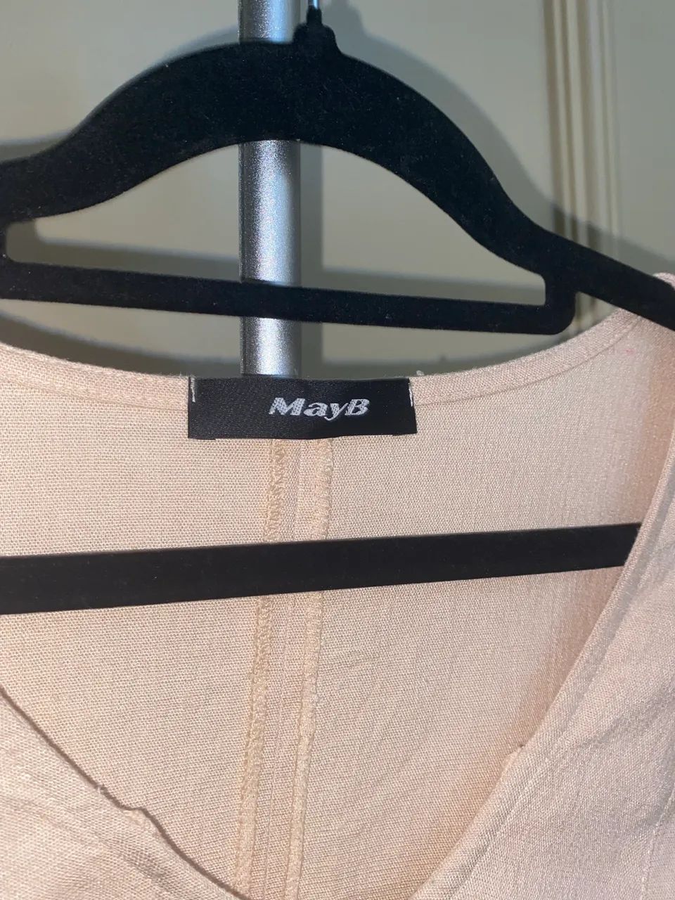 Blusa Mayb P rosa claro/bege - Foto 2