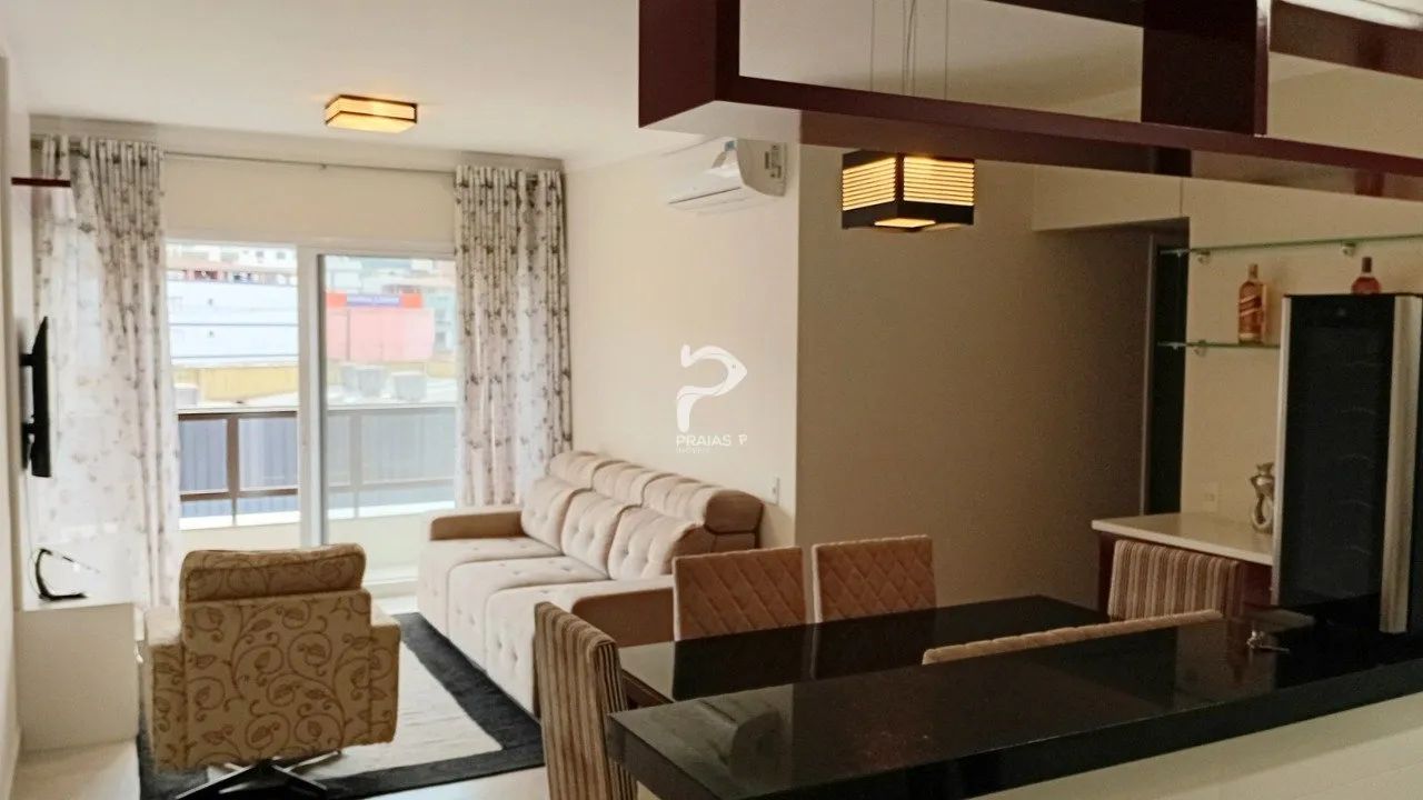 Apartamento com varanda, 3 dormitórios, Enseada, Guarujá