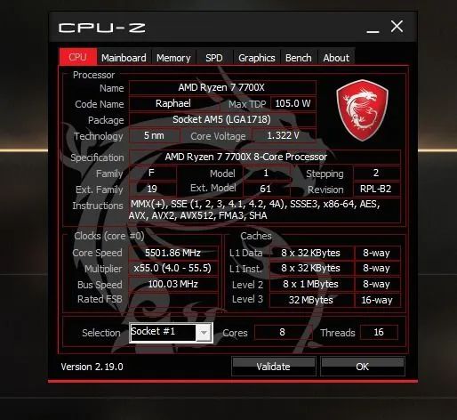 Ryzen 7 7700X, 8/16 ( Com Caixa ) - Foto 3