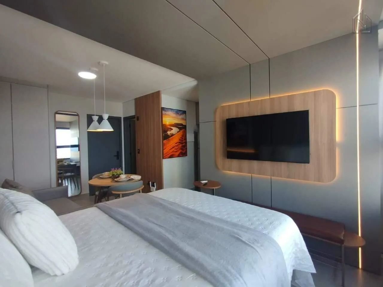 Flat Mobiliado - You By Fama - Orla 14 - Foto 3