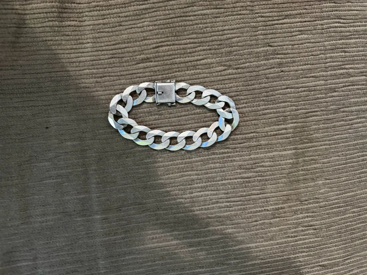 Cordão e pulseira de prata - Foto 2
