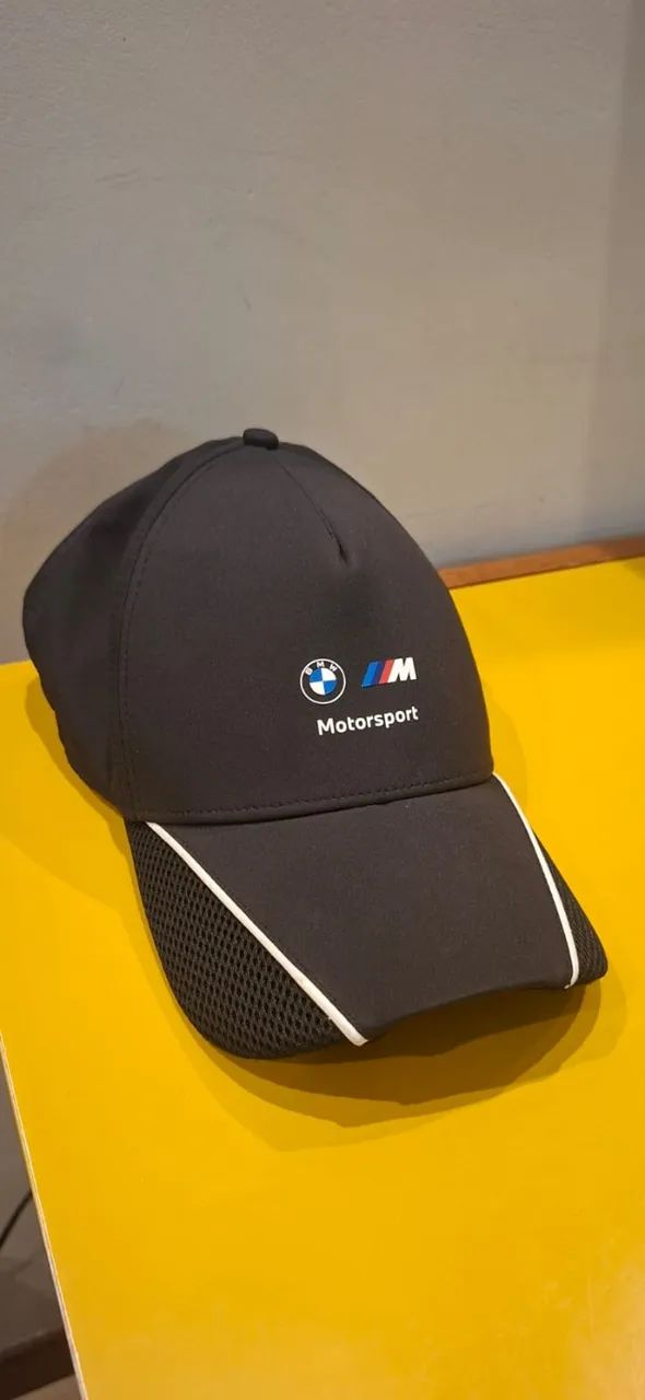 boné BMW motorsport baseball puma cor preto