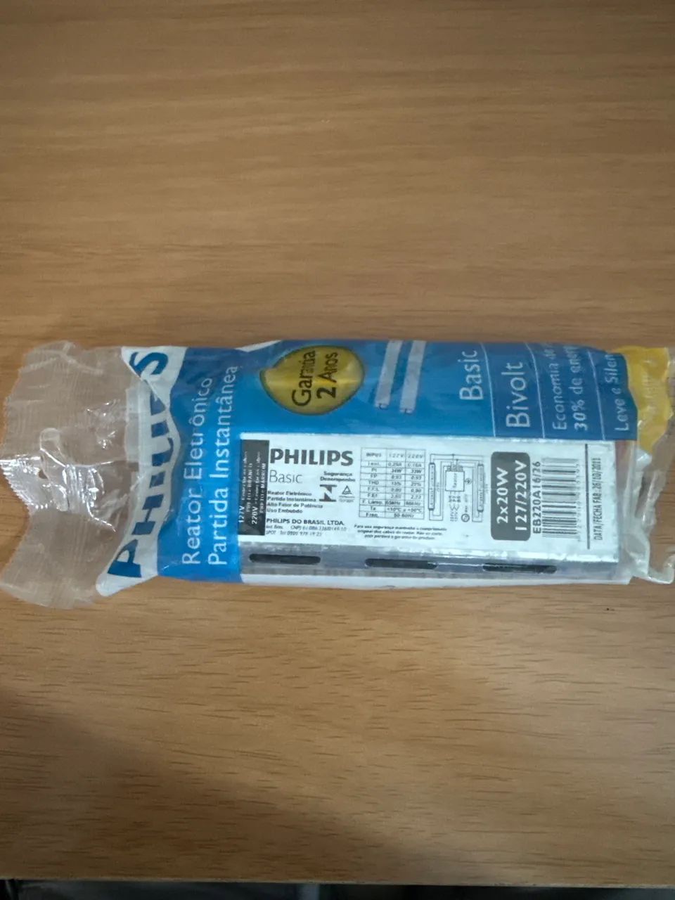 Reator lâmpada fluorescente Philips Basic 2x20 127/220v