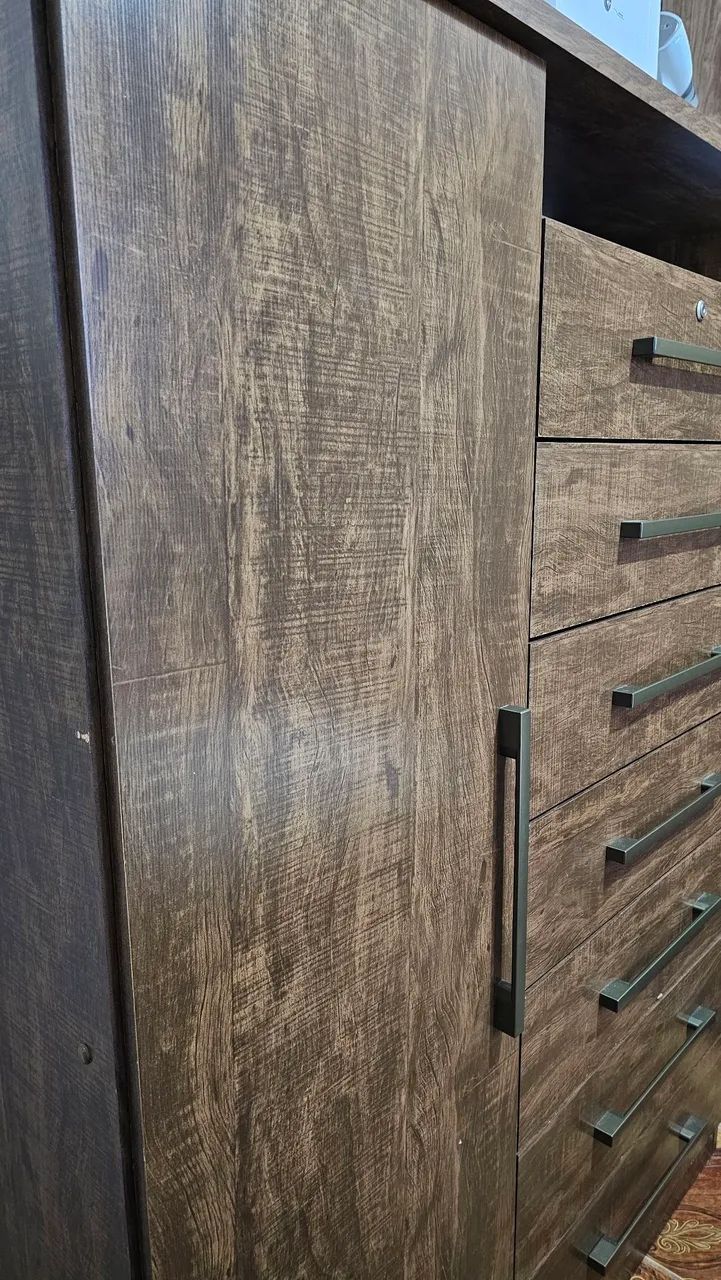 Cômoda / Sapateira Multiuso 6 Gavetas + Porta