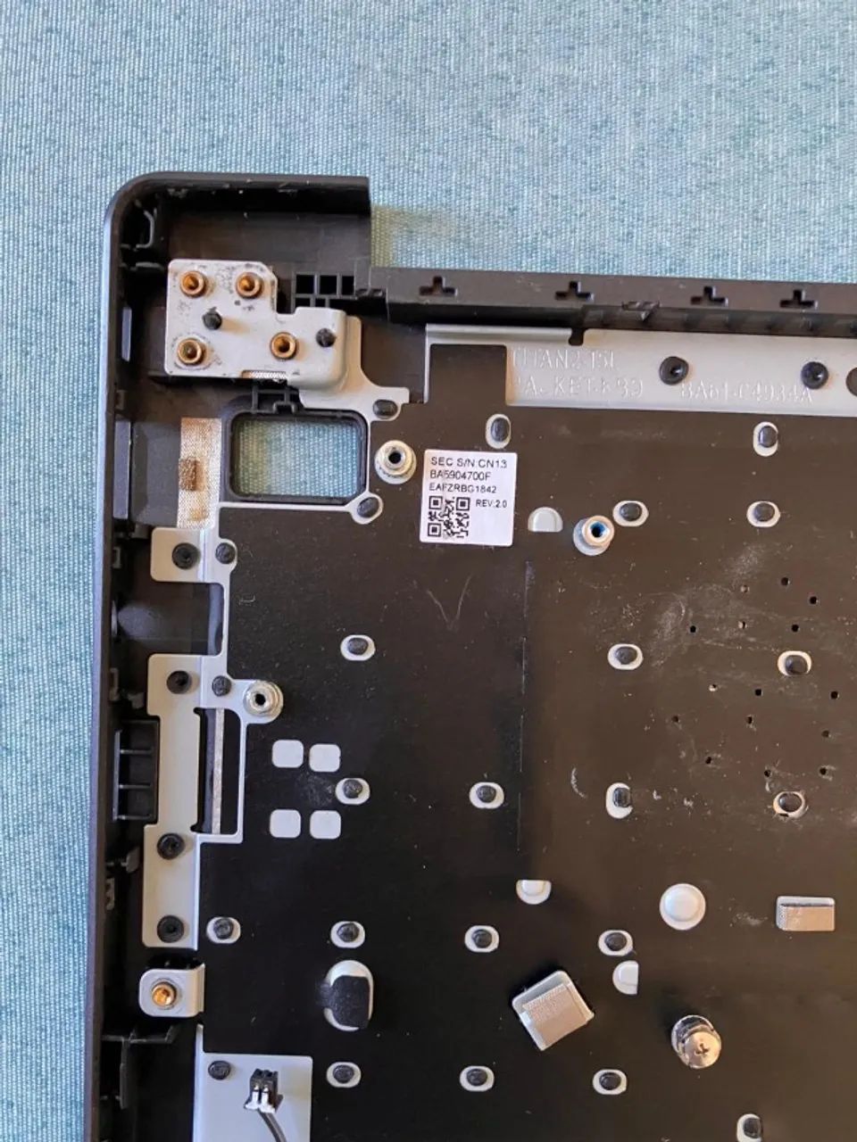Teclado Samsung Galaxy Book2 Np550 XED Ba98-03281 Com Base - Foto 3