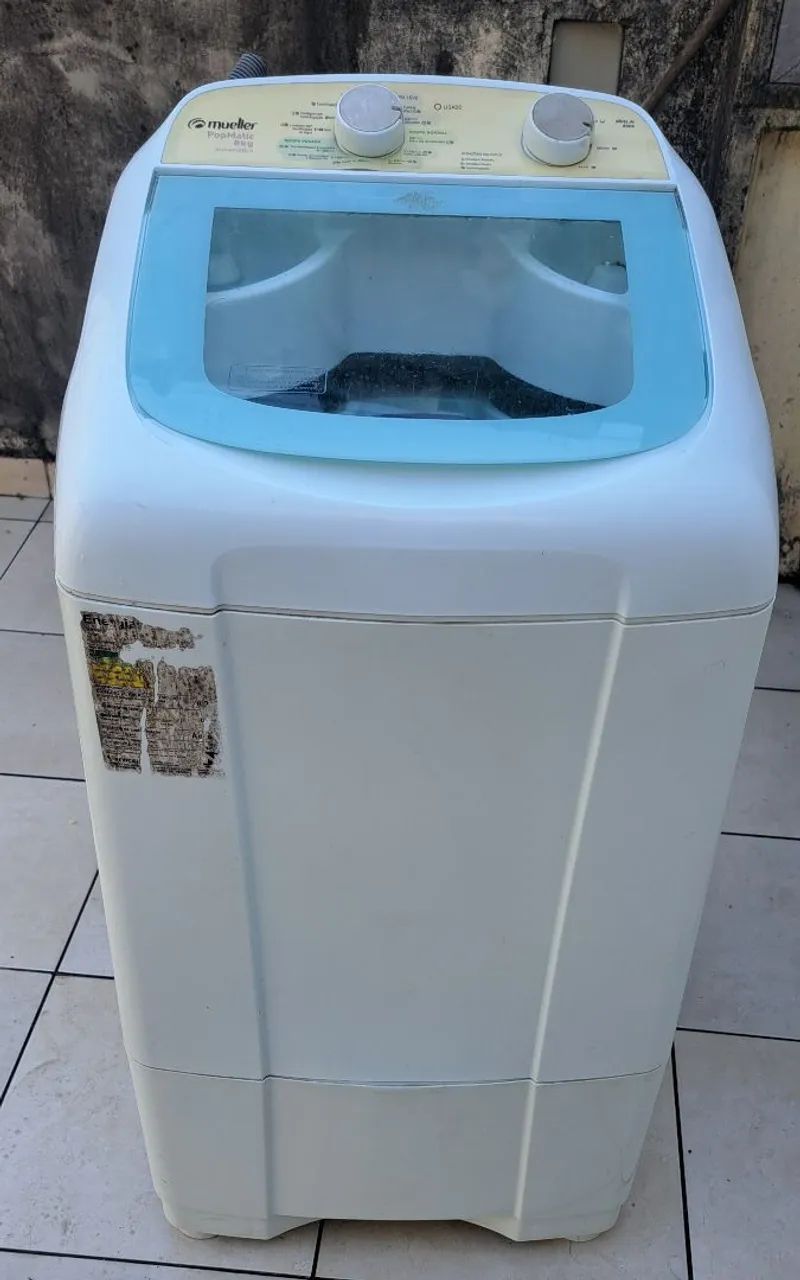 Máquina de lavar com defeito