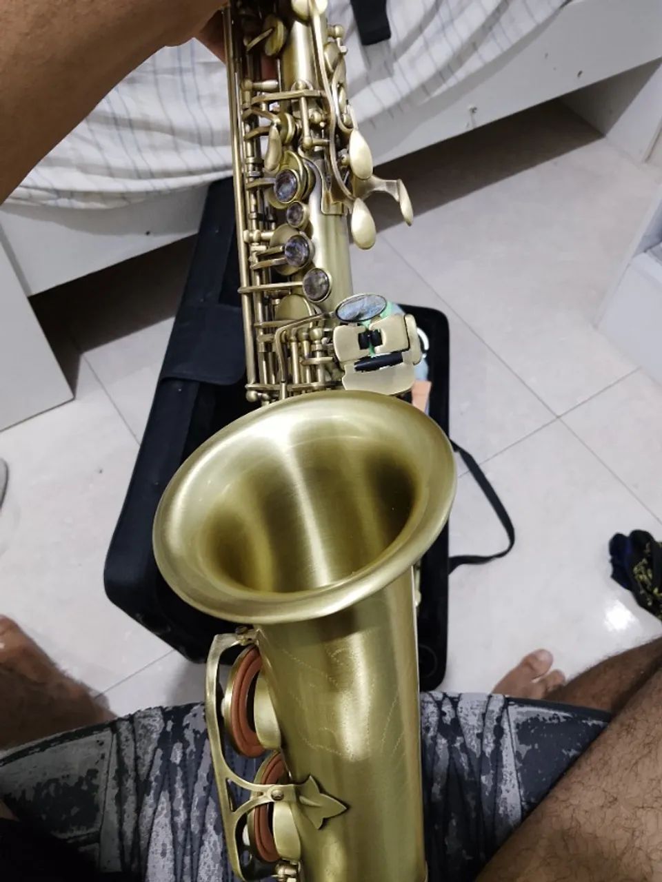 Saxofone dourado
