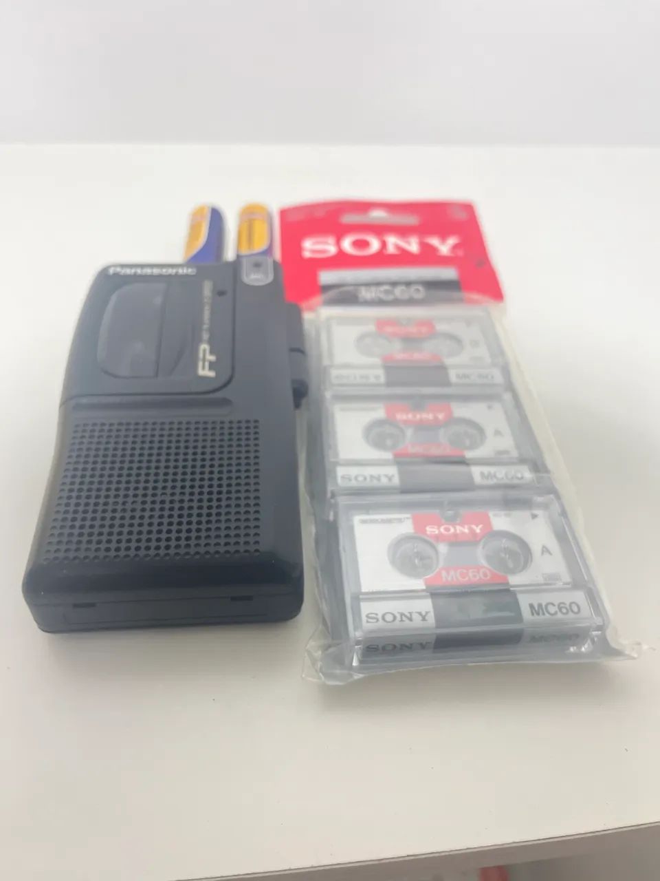 Gravador Panasonic RN-202 Microcassete + 3 Fitas Sony MC60 - Foto 5