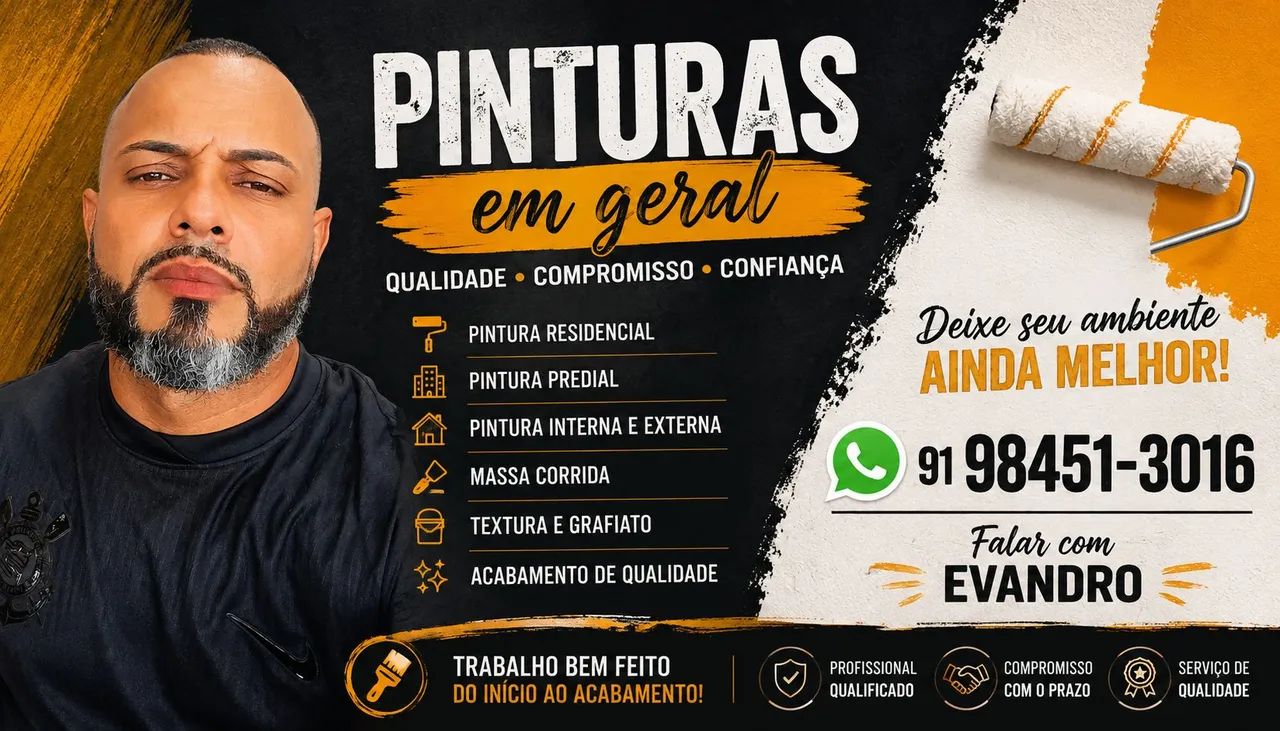 Pintura em geral industrial e residencial.