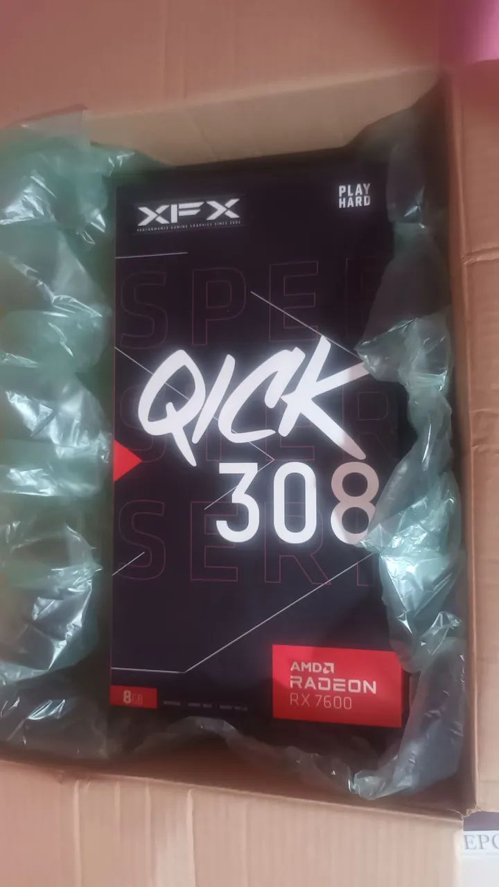 placa de video RX 7600 XFX AMD RADEON