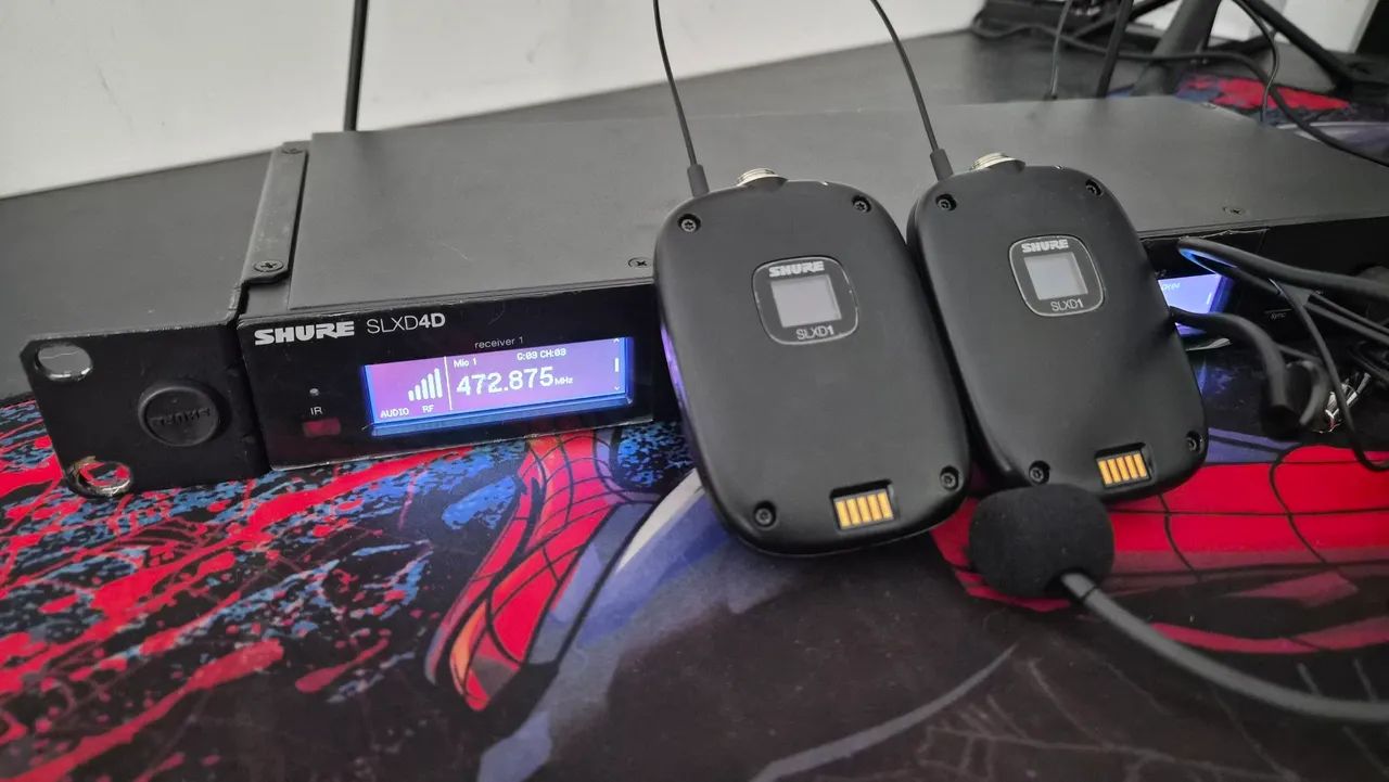 Microfone SHURE SLXD4D + dois microfone L55  - Foto 2