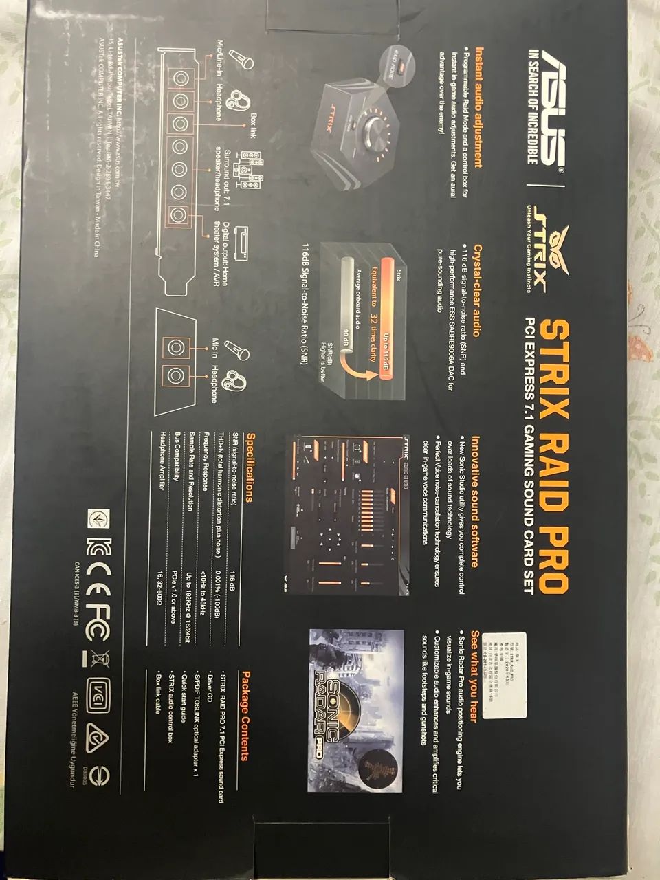 Placa de som Asus Strix Raid PRO - PC - Foto 3