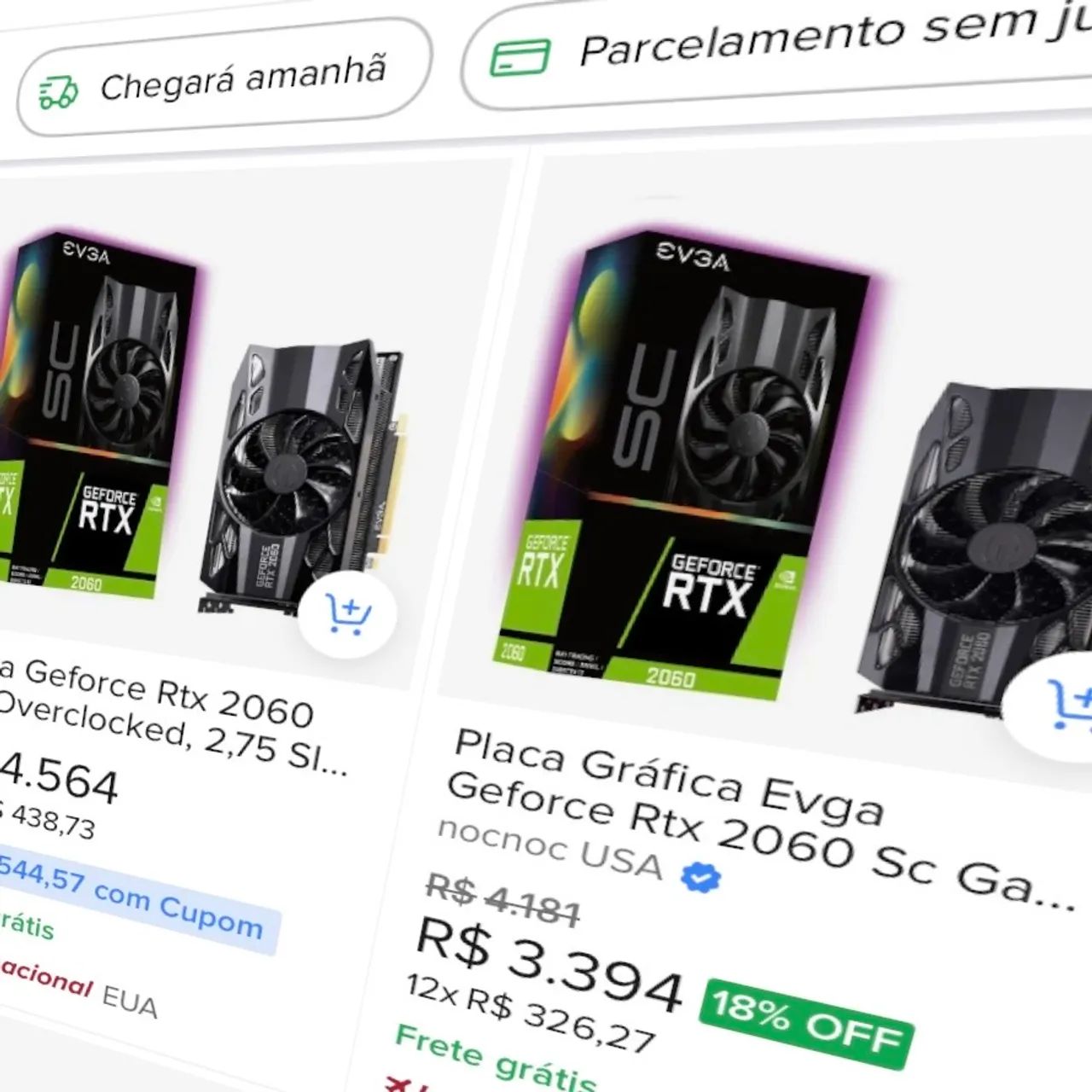 RTX 2060 6GB, EVGA SUPERCLOCKED - Foto 3