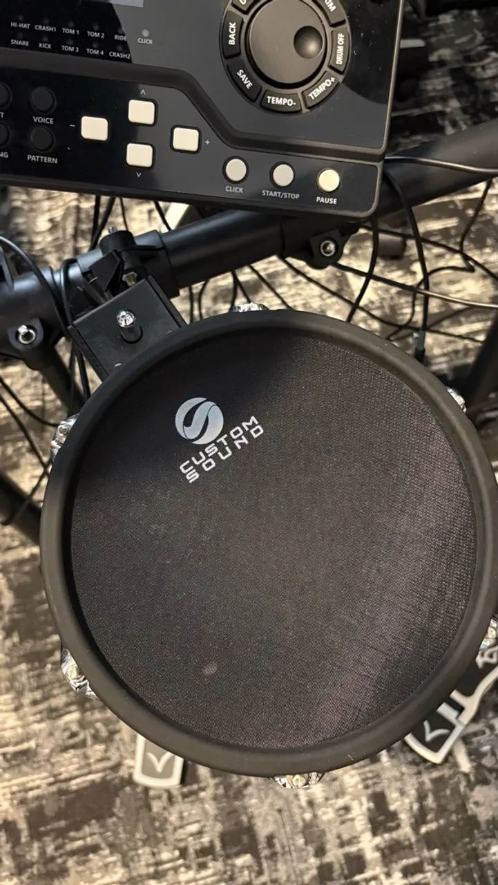 Bateria eletrônica Custom Sounds CSD100 - Foto 5
