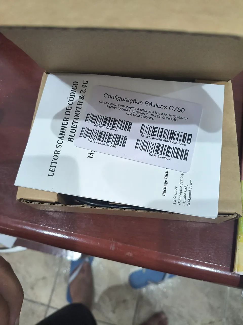 Leitor scanner de código bluetooth & 2.4G 1d 2d - Foto 3