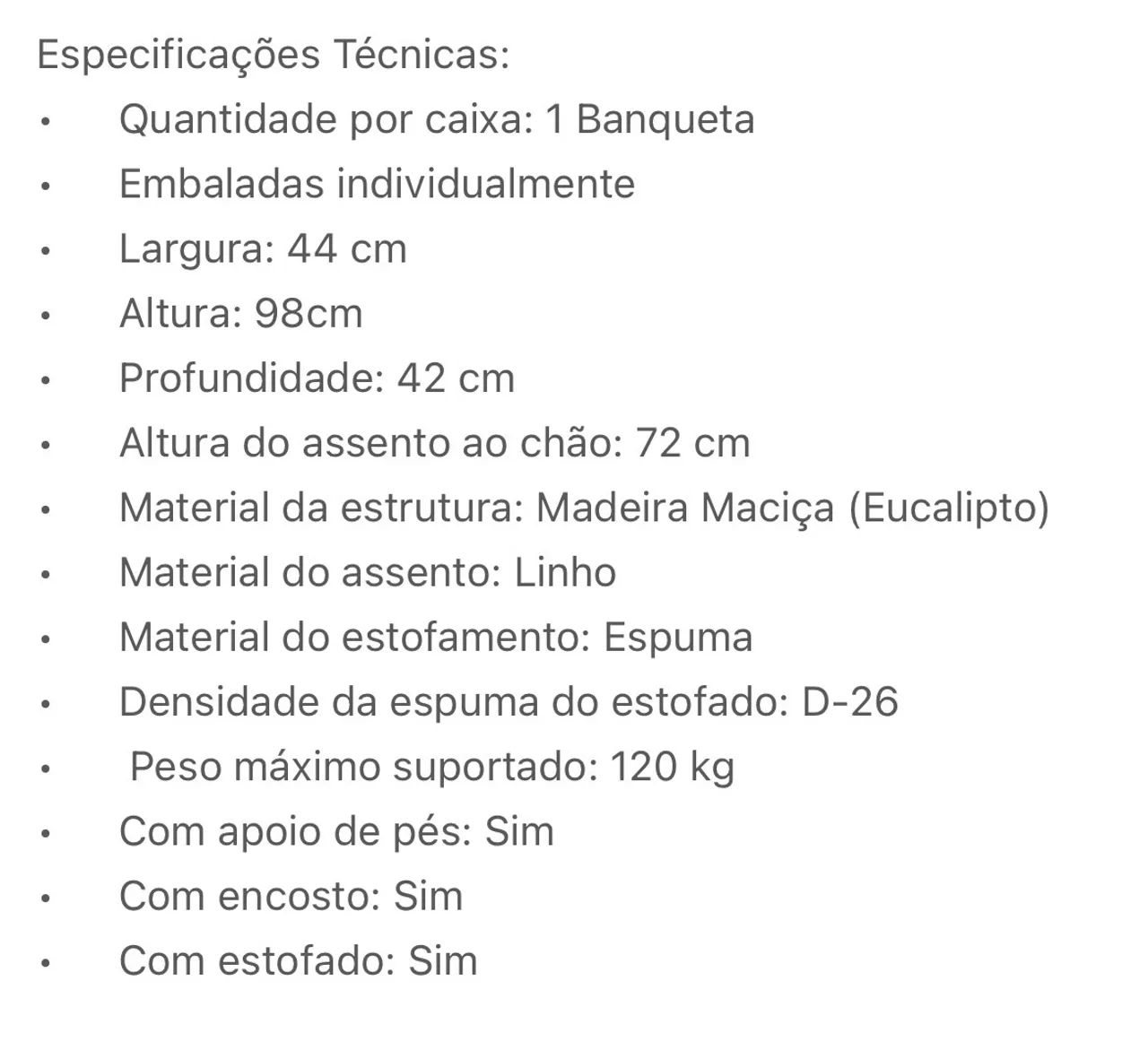 Banqueta pra balcão madeira maciça  - Foto 5