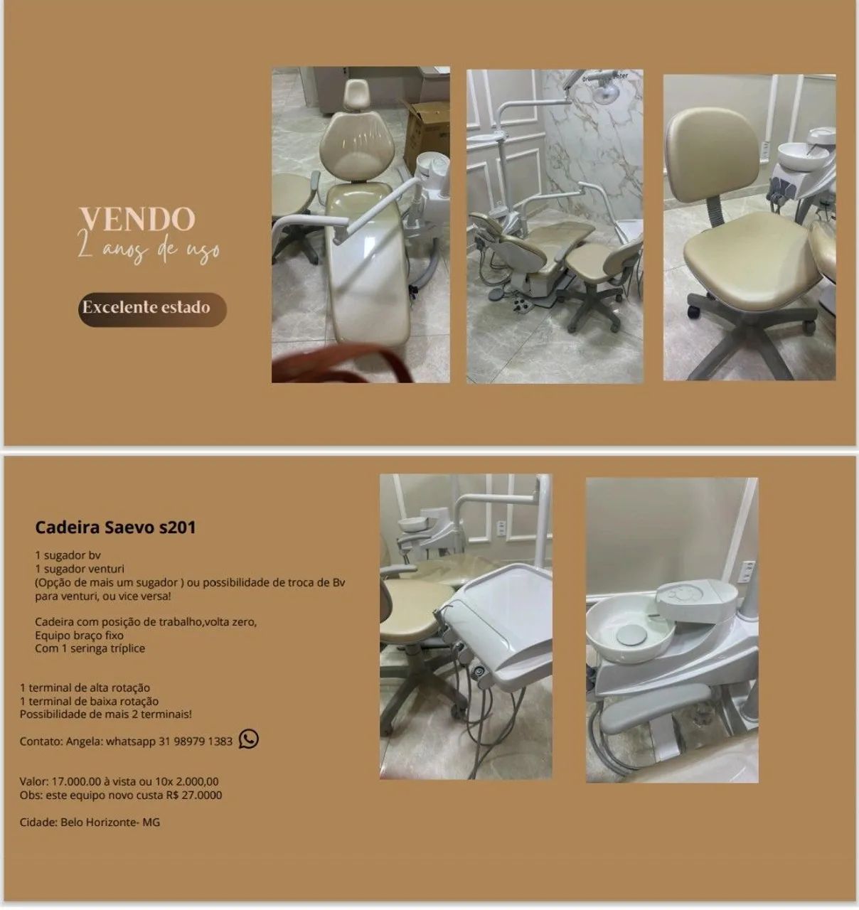 Equipo Cadeira Consultório Dentário