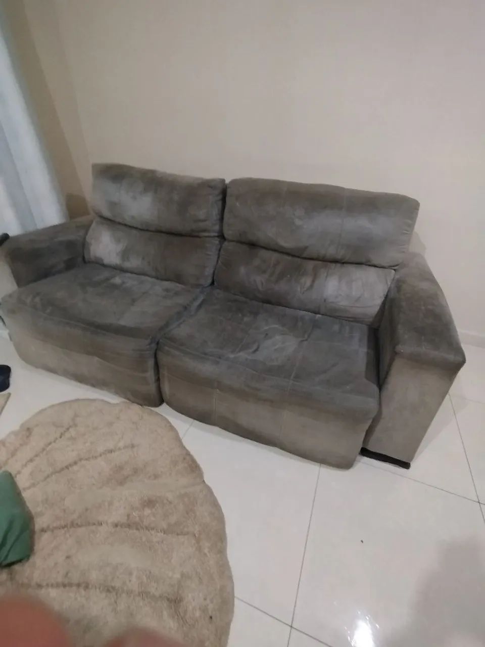 Sofá retratil e reclinável usado DOAÇÃO  - Foto 5
