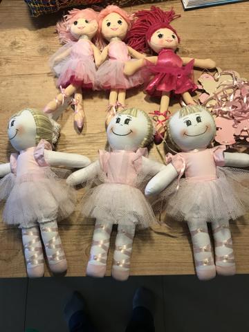 Boneca bailarina festa infantil rosa - Foto 2