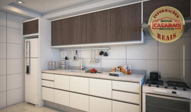 Apartamento com 2 dormitórios à venda, 70 m² por R$ 220.000,00 - Caiçara - Praia Grande/SP - Foto 3