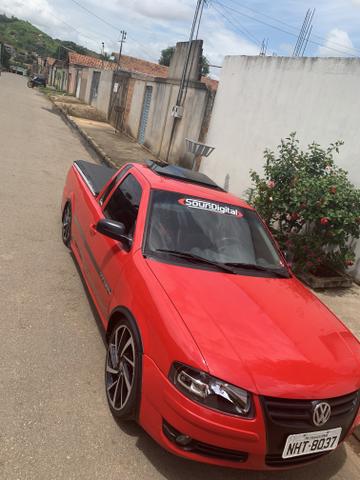 Saveiro G4 2009/2009 titan com som automotivo - Foto 6