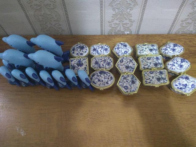 26 Mini enfeites de ceramica