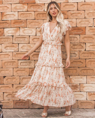 vestido floral romantico