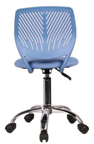 Cadeira De Escritório Infantil Teen Azul Office Basics 60 Kg NOVO - Foto 4