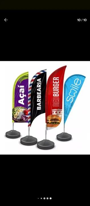 Base Resistente Wind Flag/Wind Banner/ Porta Bandeira - Foto 3