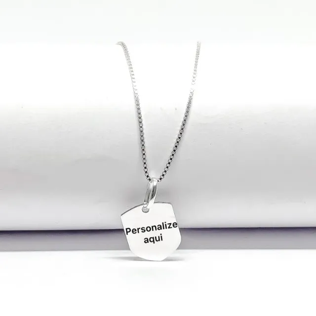 Colar personalizado de prata 925 legítima.