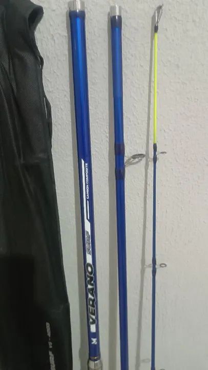 Vara de pesca Verano 4,20m nova - Foto 2