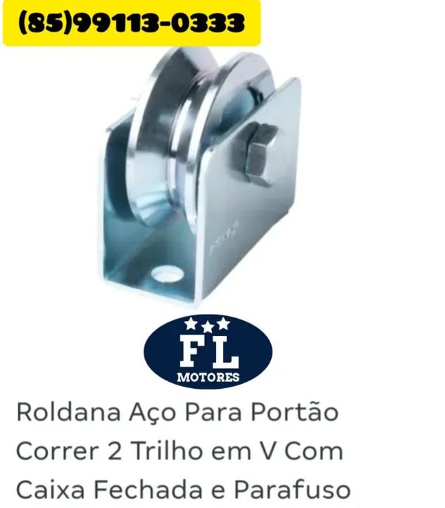 Roldanas para portão de correr - Foto 3