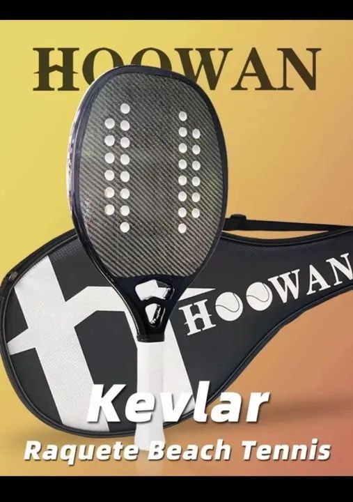 Raquete beach tênis hoowan kevlar - Foto 3