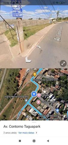 Lote  Vicente Pires - esquina - frente ao pistão Norte  30x28 mts - Foto 7