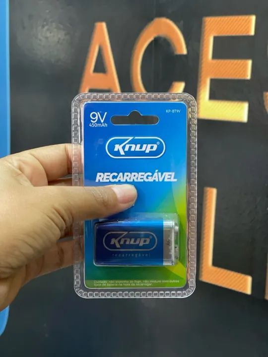 Bateria Recarregável 9V 450mAh KnuP