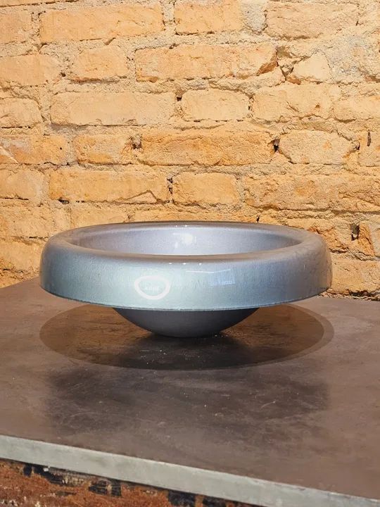 Cuba Pia banheiro em Vidro Prata Semi Encaixe Vmex - Foto 3